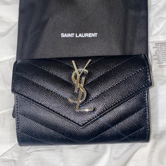 Yves Saint Laurent Handbags - NWT Saint Laurent Monogramme Card Case V Flap